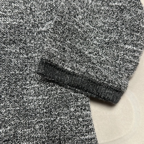 Charming Charlie grey with black pullover sweater, Cotton lace trim, size M - Picture 9 of 10